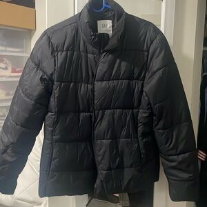 Women’s black puffer jacket